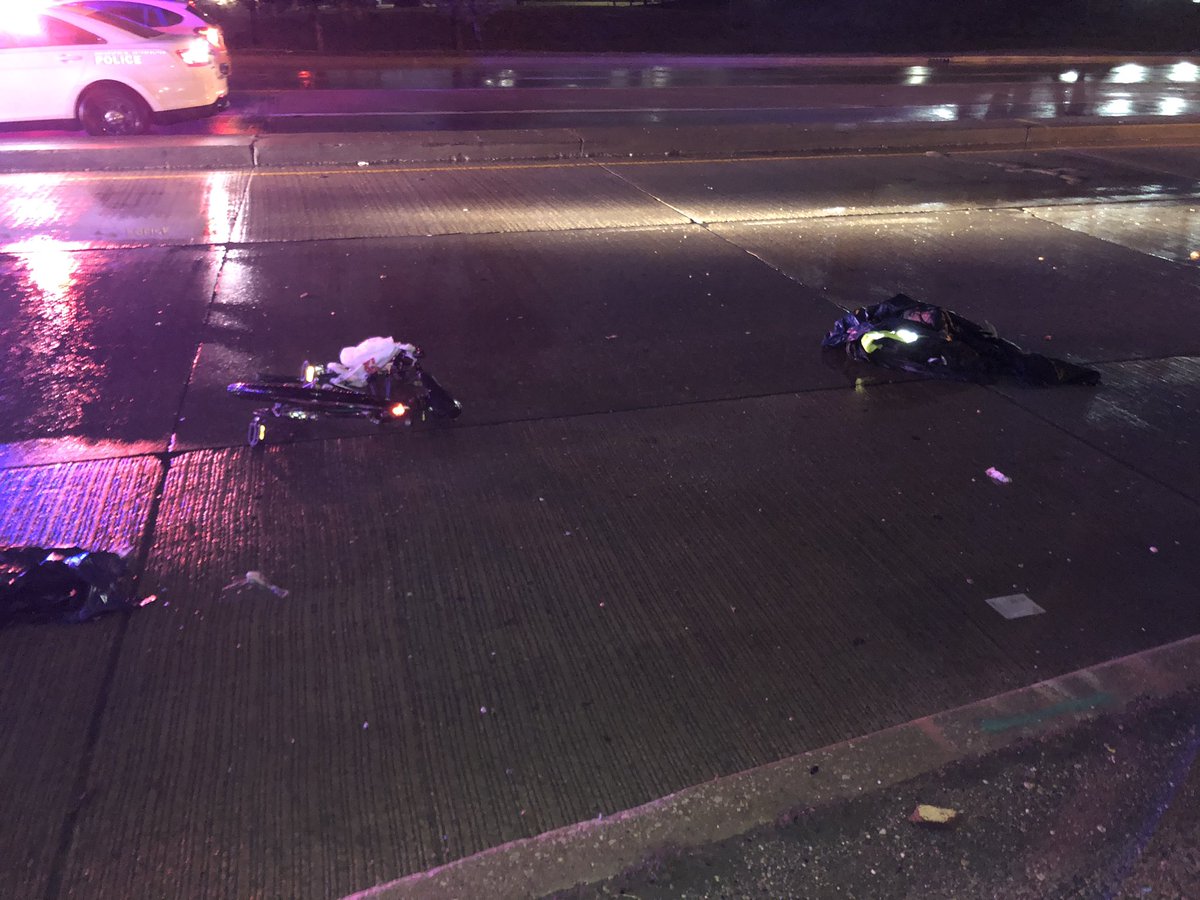 A bicyclist is in critical condition after he was hit near the intersection of Raymond and Harding. Driver is cooperating. Police do not suspect foul play