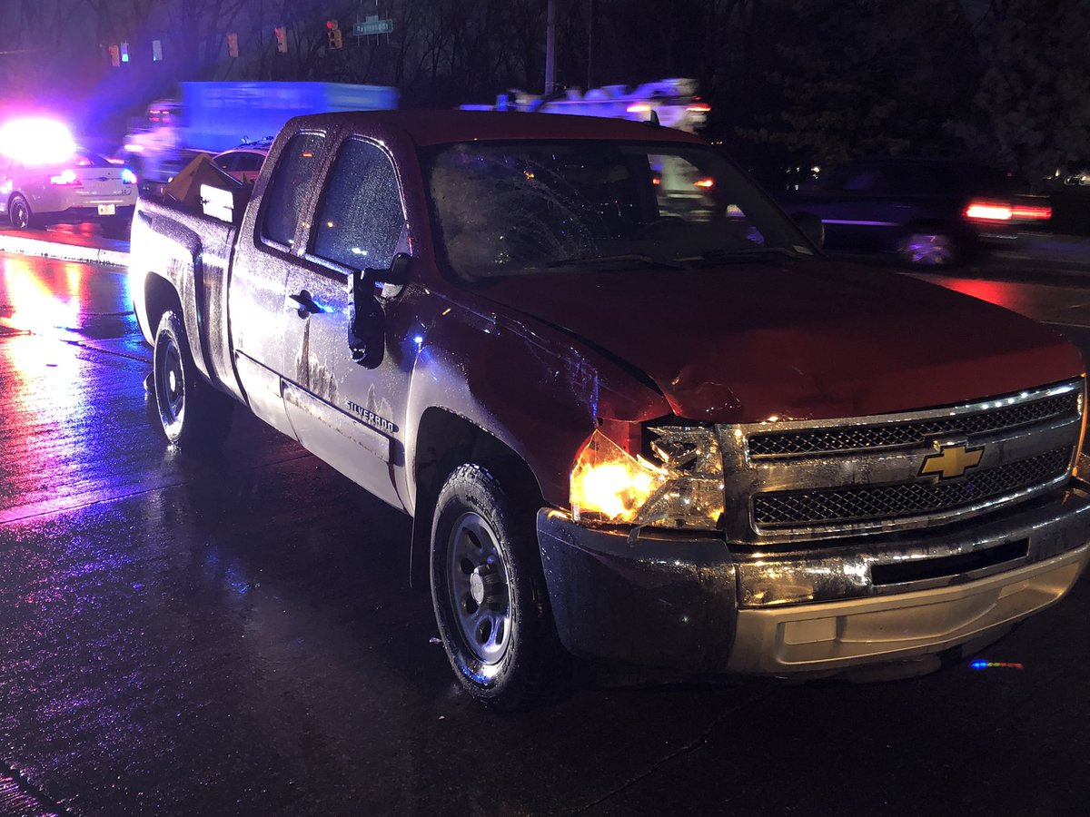 A bicyclist is in critical condition after he was hit near the intersection of Raymond and Harding. Driver is cooperating. Police do not suspect foul play