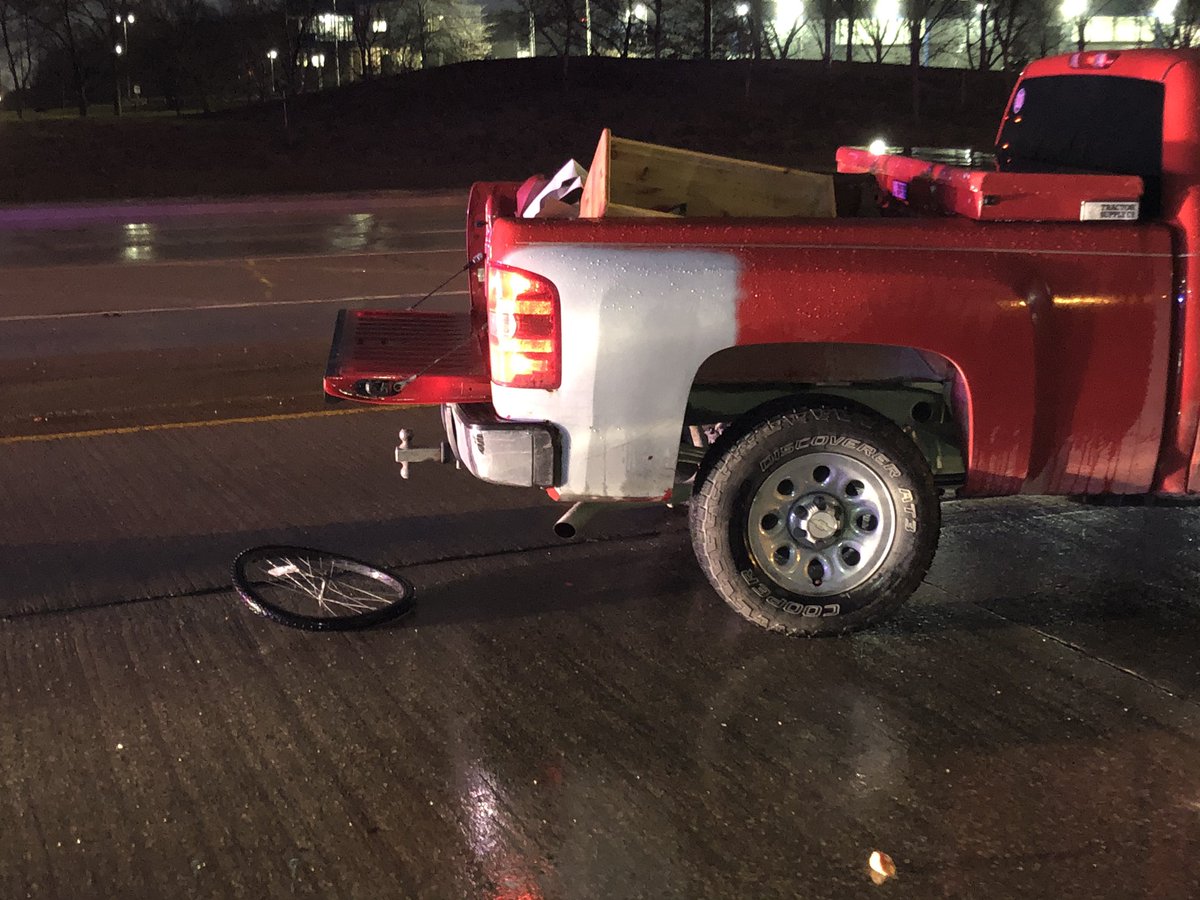 A bicyclist is in critical condition after he was hit near the intersection of Raymond and Harding. Driver is cooperating. Police do not suspect foul play