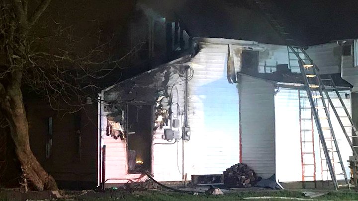 Crews battle another vacant house fire in Evansville in the 300 block of E. Louisiana Street.