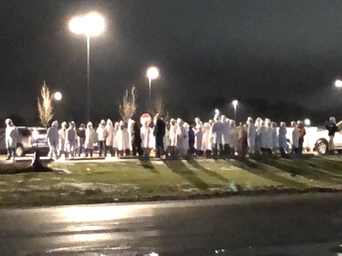 This is the scene on Georgetown Rd near 79th (NW side of Indy). No word yet on what's happened, but workers have been evacuated from the building, and firefighters are going up to the roof.