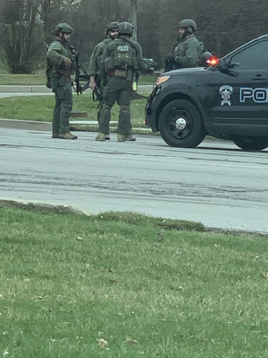 The area of State Road 37 and 141st Street is closed off for a shooter who has not been contained, according to Fishers police. 