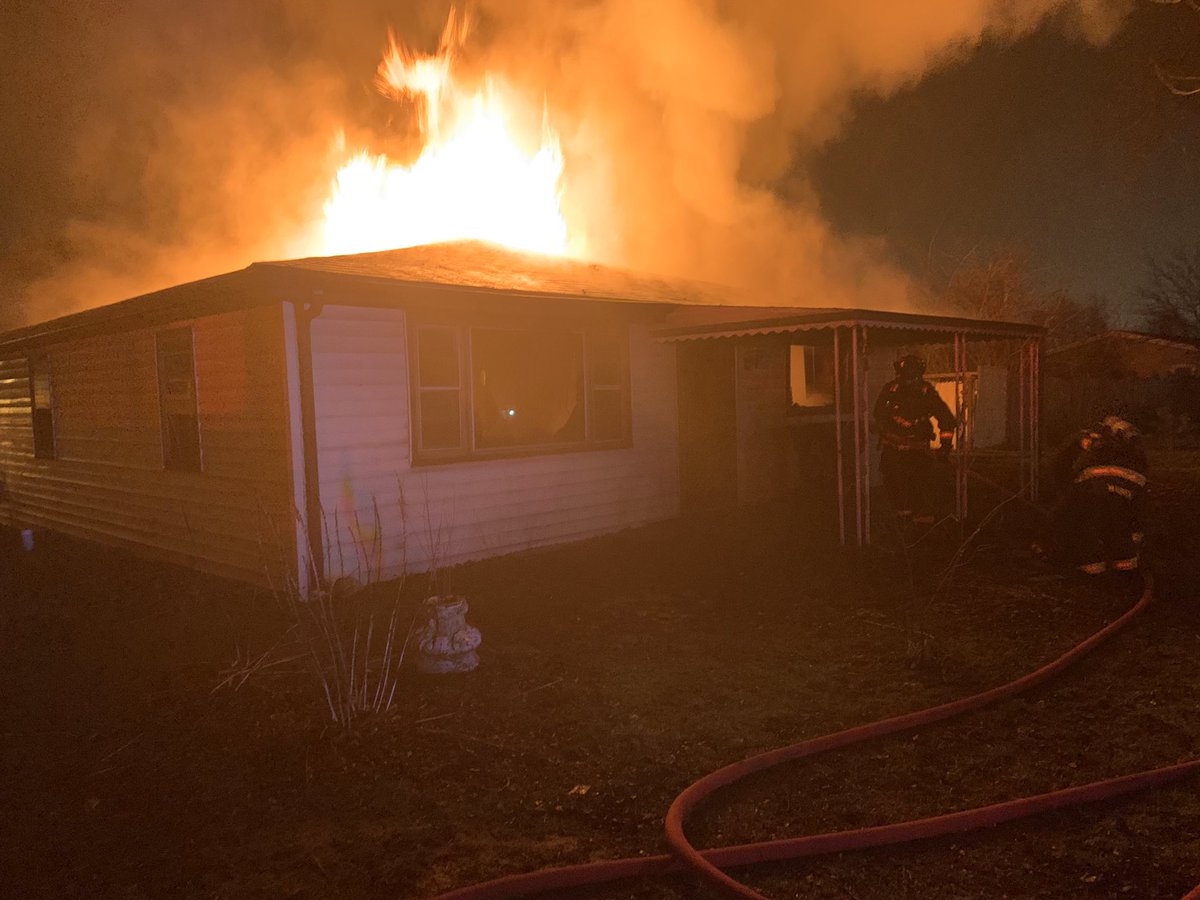 Crews are at the scene of a house on fire in the 5000 block of W. Kelly Street. Engine 81, first due, advising fire through the roof of a single story home.