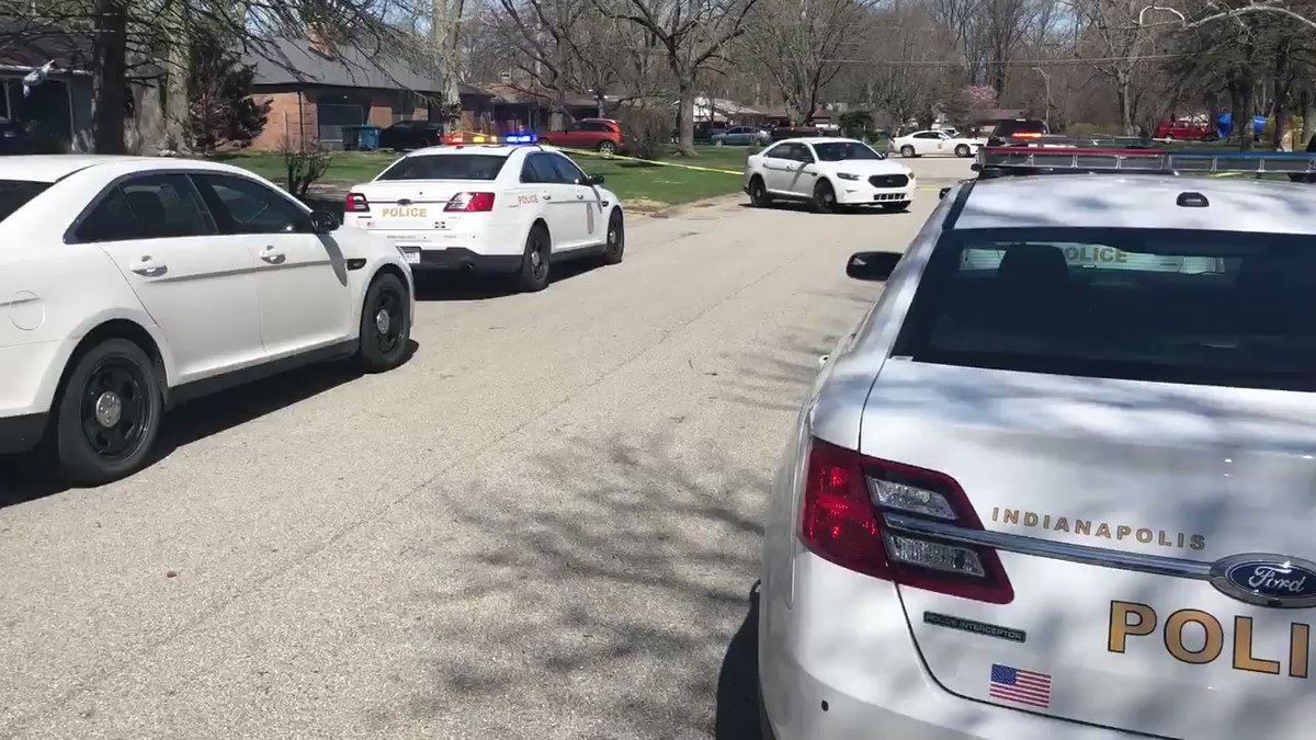 IMPD investigating a double shooting that left one dead and one injured. The scene is near 56th and Kessler.