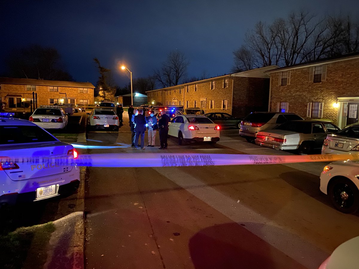 IMPD on-scene of 3 people shot in apartment complex near 42nd & Post. 1 person dead, 1 critical and 1 stable. Police describe them all as young. They add it appears this was a targeted incident. 