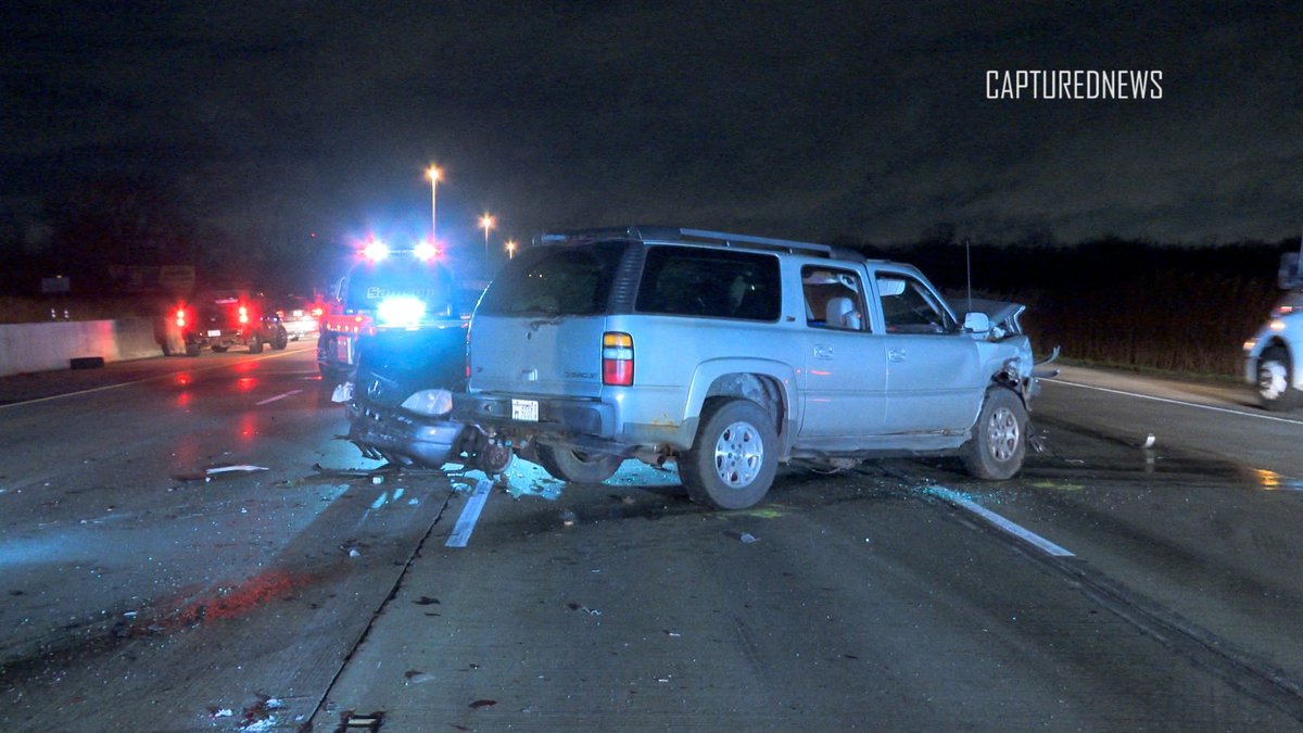 Gary, IN: Trooper Rear Ended On 80/94. Crash Under Investigation. Gary ...