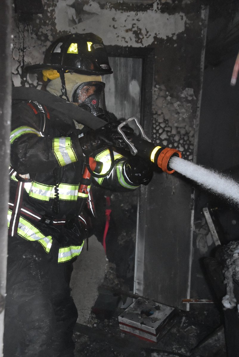 IFD PTFD SFD firefighters mark blaze under control in 25 minutes at 4343 Dabny Dr.  Occupied structure a total loss with exterior damage to vacant home next door. Family, who has lived in the home for 14 years, has insurance and will stay with relatives