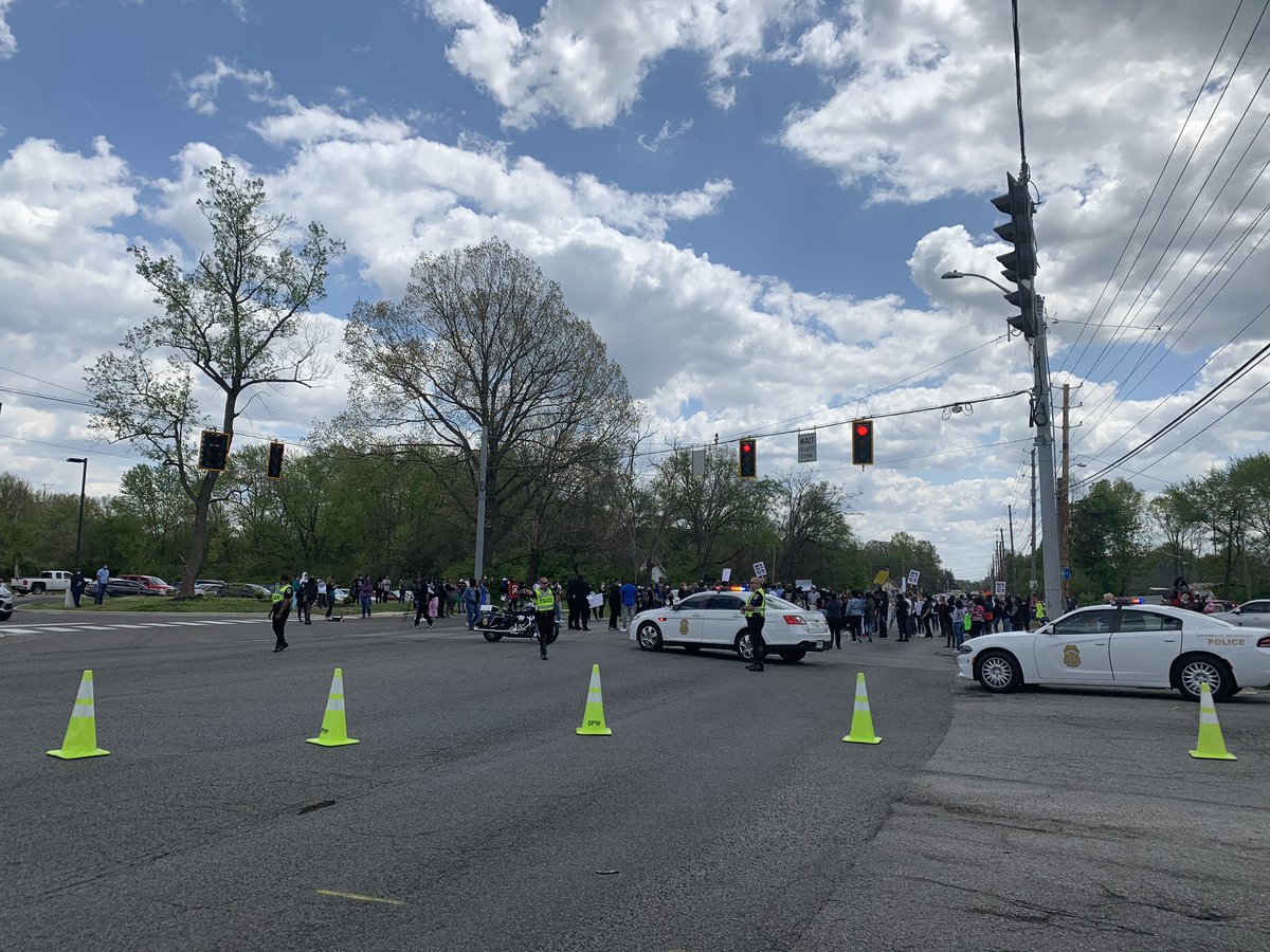62nd & Michigan Indy protest after IMPD shooting death of 21 year old Dreasjon Reed