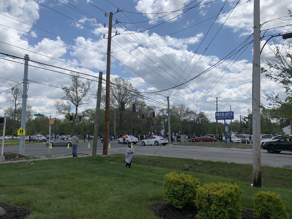 62nd & Michigan Indy protest after IMPD shooting death of 21 year old Dreasjon Reed