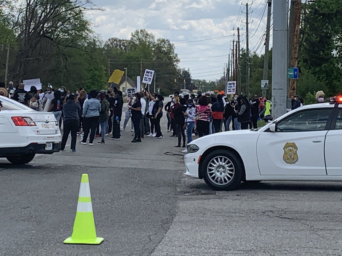62nd & Michigan Indy protest after IMPD shooting death of 21 year old Dreasjon Reed