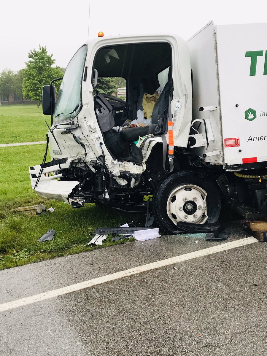 5600 Block Mann Road Crews are working a motor vehicle accident involving a car and a lawn treatment truck. Both  drivers were trapped in their  vehicles. Both drivers were conscious, serious but stable,  and both were taken to trauma centers. The cause is under investigation