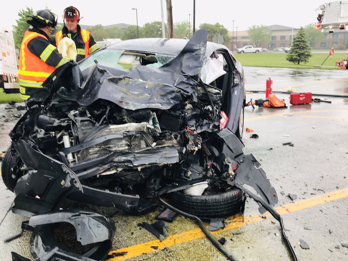 5600 Block Mann Road Crews are working a motor vehicle accident involving a car and a lawn treatment truck. Both  drivers were trapped in their  vehicles. Both drivers were conscious, serious but stable,  and both were taken to trauma centers. The cause is under investigation