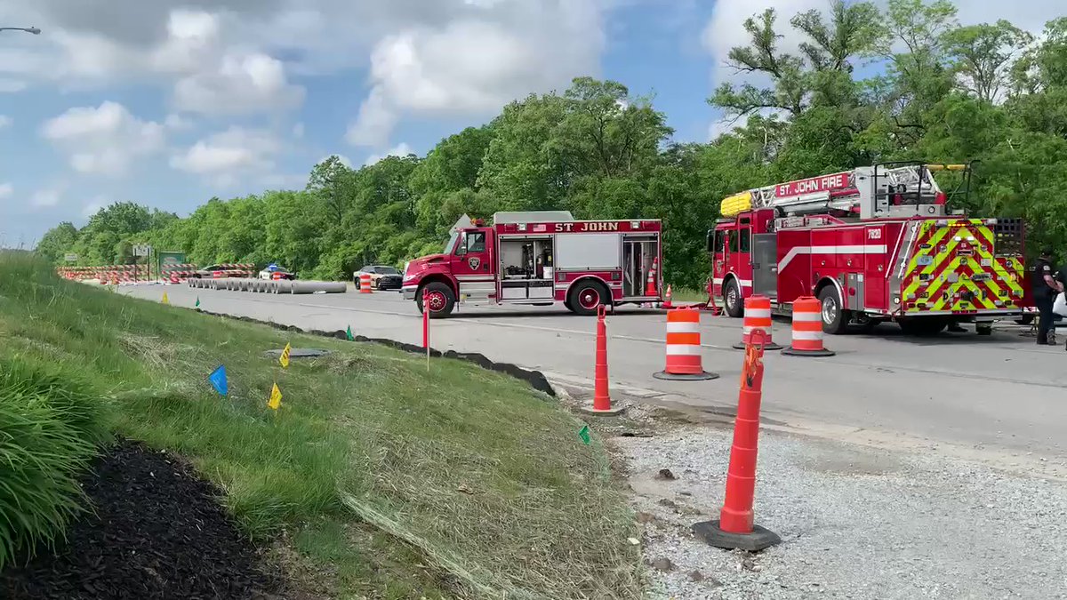 One person is dead and two others injured including a Lake County Sheriff's Deputy following a chase and crash in northwest Indiana. Police have already cleared the scene. Suspect is dead after crashing his car into another car and police car