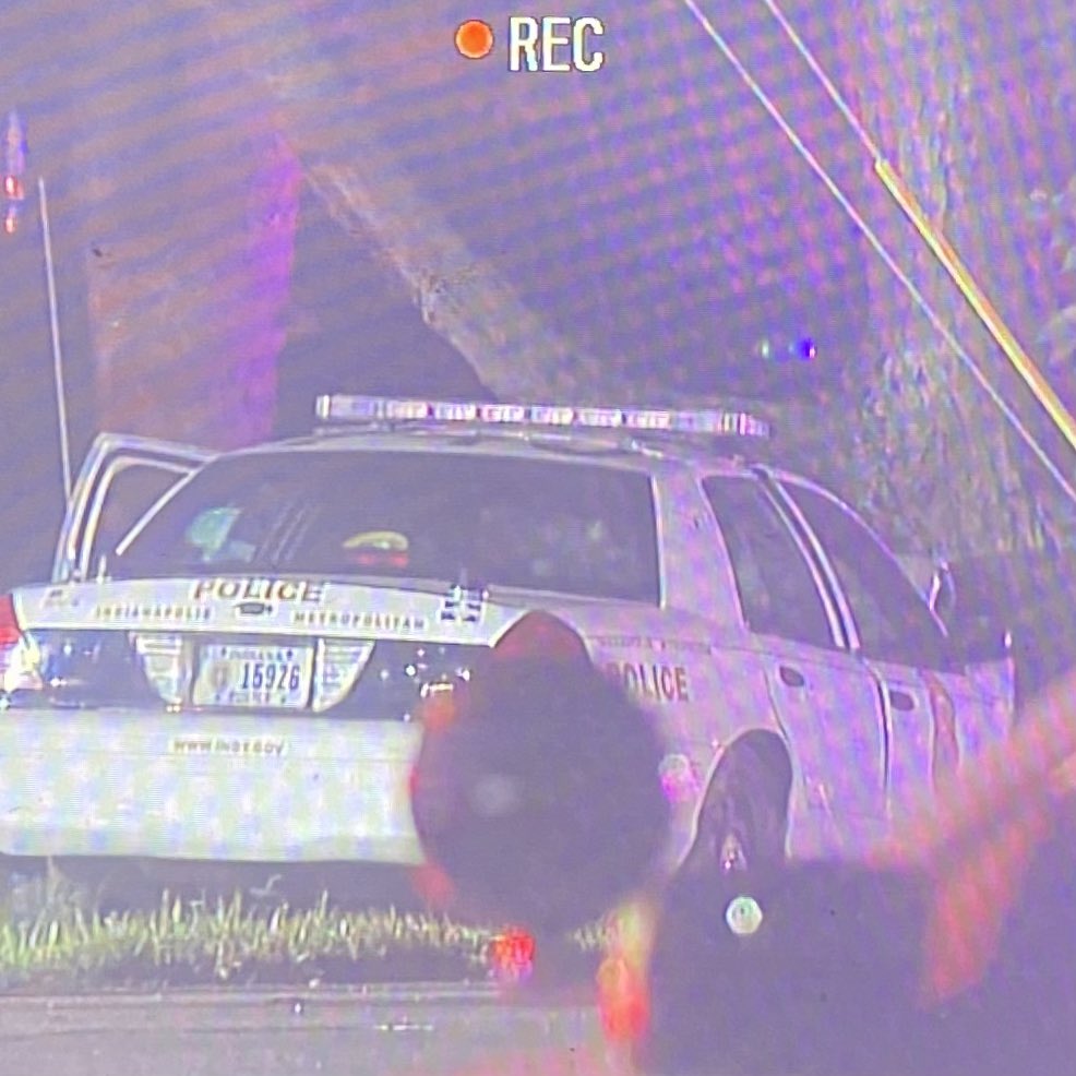 IMPD responding to an officer involved crash at the intersection of Troy Avenue & Bluff Road around 9:11 this evening. 