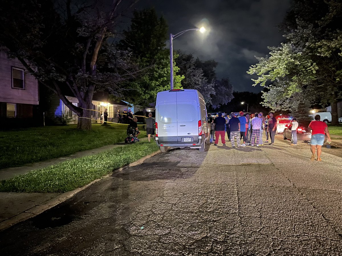 IMPD says this appears to be a murder/suicide. A man & woman are both dead after being shot in a home on Gilmore Rd. This is a domestic incident with NO threat to the public. Large crowd and police presence are still on scene. 