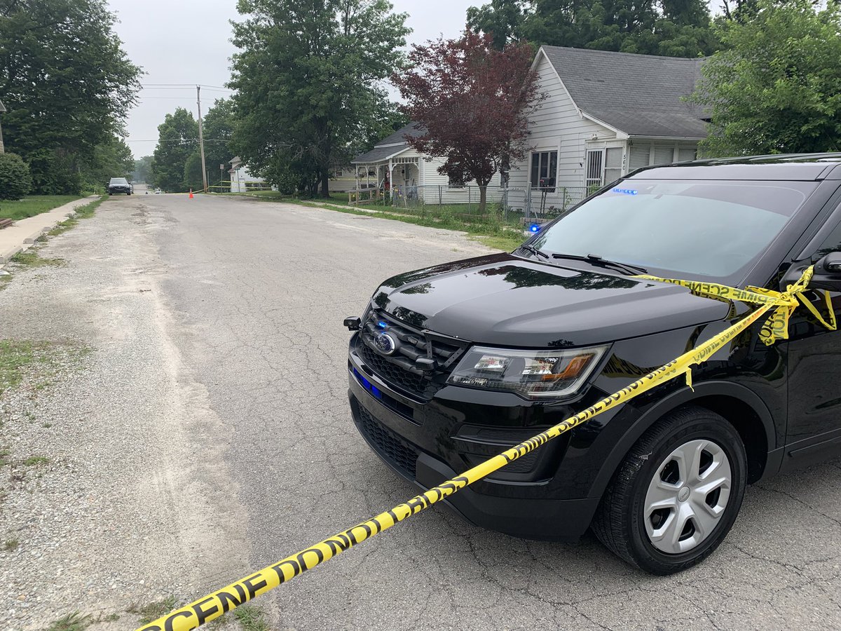 Scene of officer involved shooting in Noblesville that happened around 530am. One male was transported to the hospital, no officers were injured  