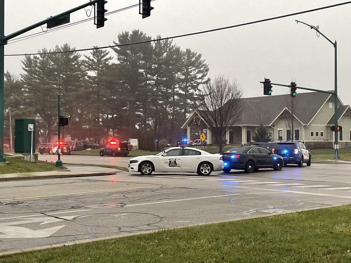 WB 116th closed at Olio Road due to police activity. Swat team just arriving