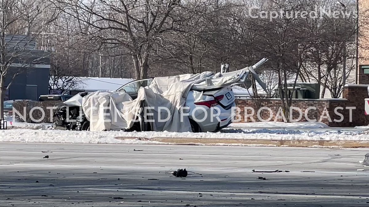 Highland,IN: The Lake County Coroner was on scene of a horrific head on crash near the intersection of Indianapolis Blvd and Ramblewood Dr. Crash occurred just before 9 AM. One vehicle left the roadway and landed in Panda Express lot.