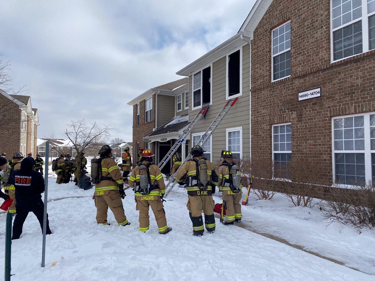 One person was taken to the hospital after a fire around noon on Dorset Lane, according to @NoblesvilleFD. This is near River Road and East 146th Street. The family is displaced because of the fire and smoke. The cause of the fire is still under investigation. 