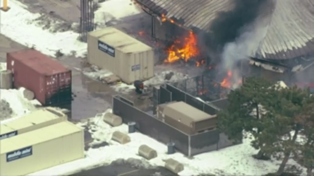 large fire at Denny's in Gary, Indiana