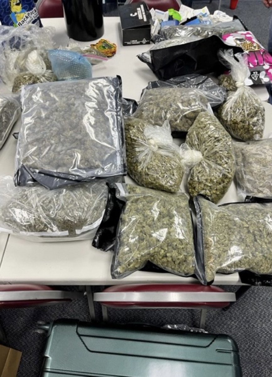 Our VCTF & VRT teams served a search warrant which resulted in seizing 38lbs of marijuana, 27lbs of THC candies, 1,354g of THC wax, 260 vape cartridges, 1,300 packages of THC infused cereal, &amp; 3 handguns. This investigation is still ongoing