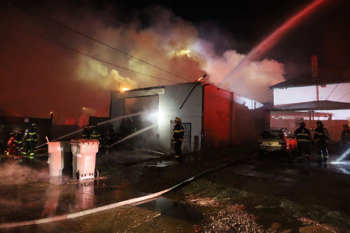 IFD Firefighters found heavy smoke and fire on arrival at 1852 Shelby Street with  live rounds of ammunition firing during efforts to make an attack on the fire.  Collapse of the roof & severely compromised structural integrity, prompts command to order defensive ops only