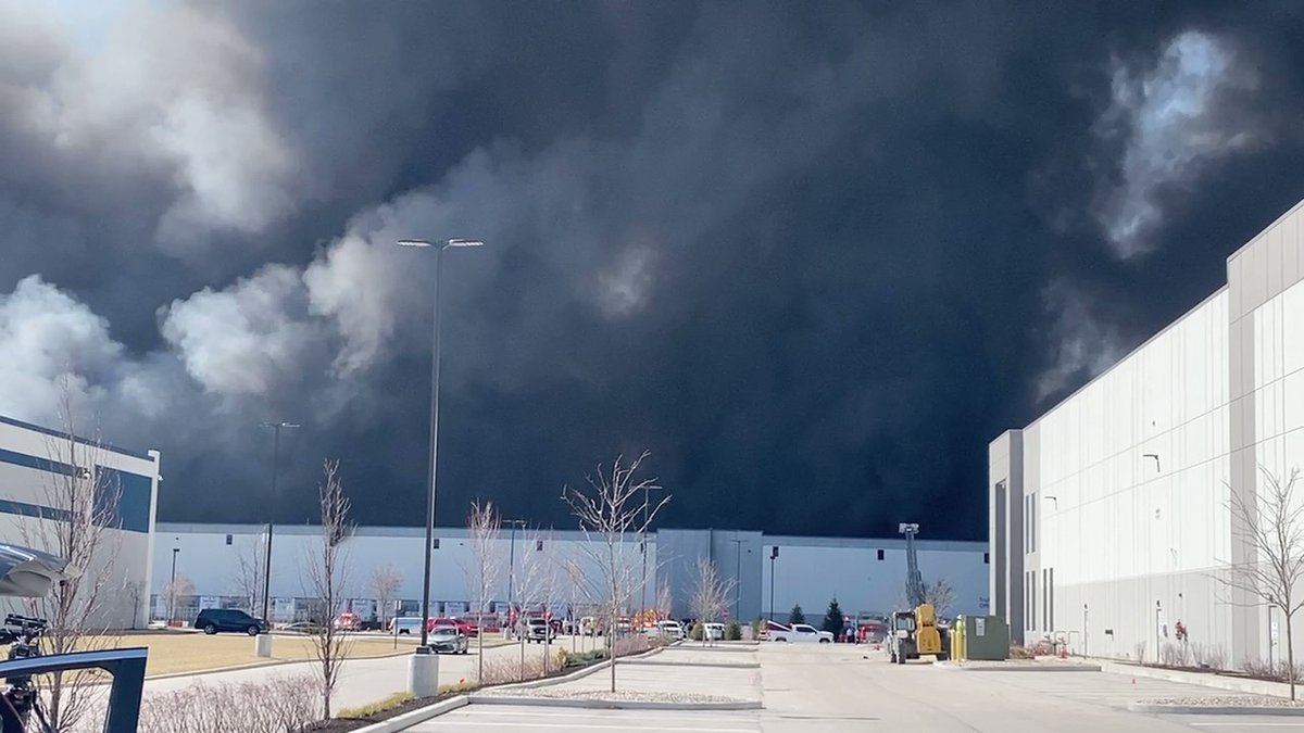 Facilities around Walmart being evacuated for precaution. There were 1,000 people inside at the time. Walmart believes all employees accounted for.  Being transported by Plainfield school buses to a reunification site. No injuries at this time