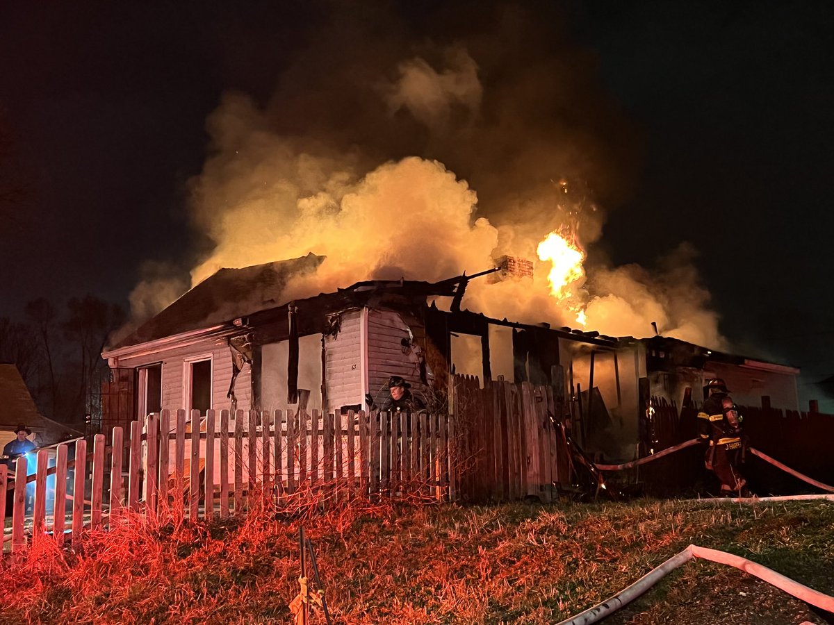 IFD firefighters find a single story vacant residence at 65 N Keystone heavily involved on arrival and command orders defensive attack only on the structure. Blaze marked under control in 25 mins. With No injuries. Under investigation