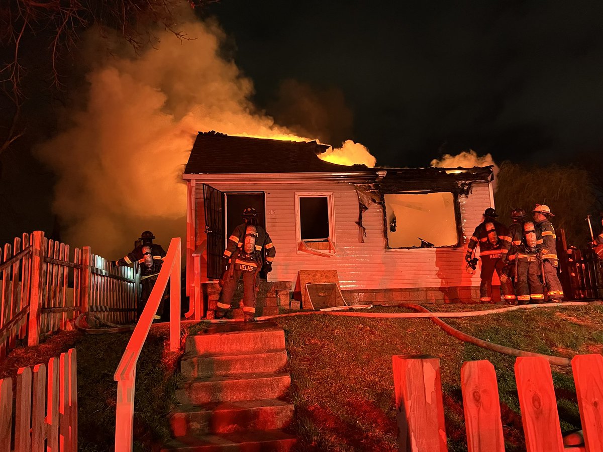 IFD firefighters find a single story vacant residence at 65 N Keystone heavily involved on arrival and command orders defensive attack only on the structure. Blaze marked under control in 25 mins. With No injuries. Under investigation