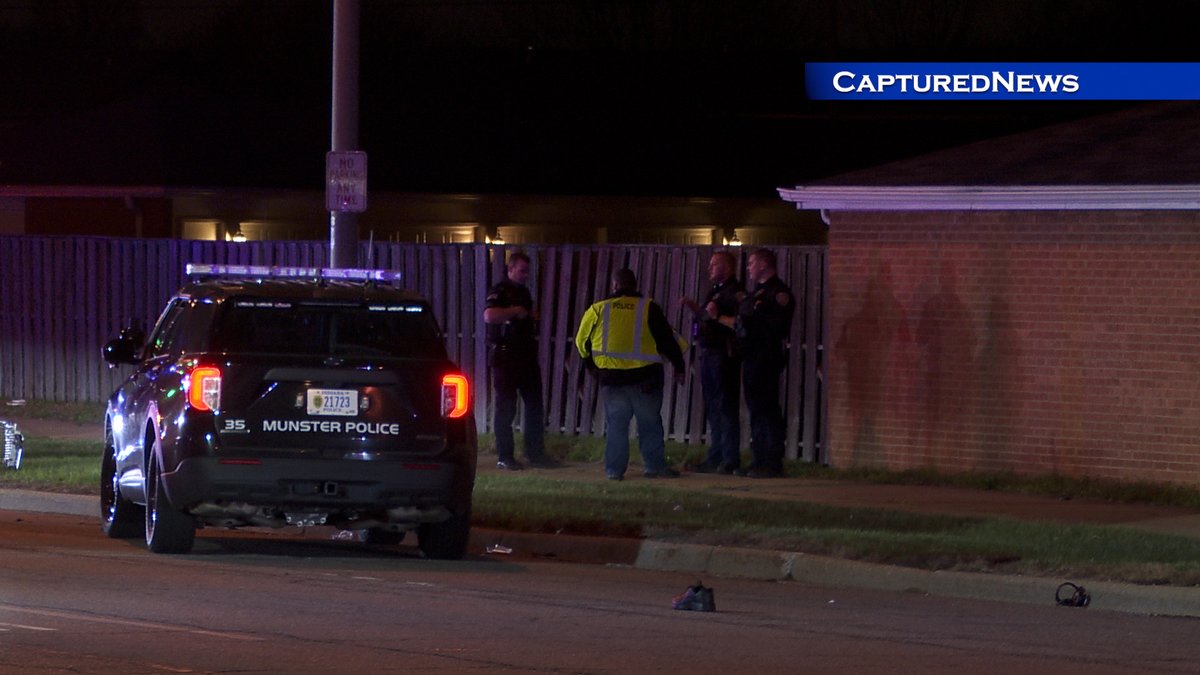 Munster, IN: Police were investigating a traffic accident near the intersection of 45TH & White Oak Tuesday night. Lake County Sheriff was assisting.  