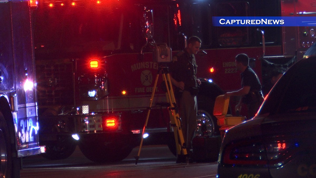 Munster, IN: Police were investigating a traffic accident near the intersection of 45TH & White Oak Tuesday night. Lake County Sheriff was assisting.  