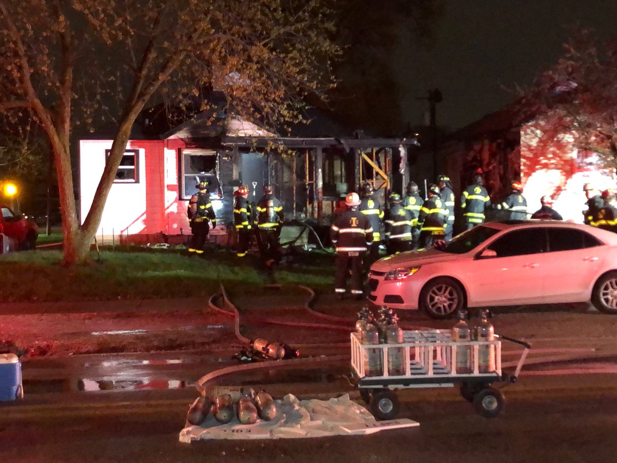 IFD confirms both the mom (in her 20's) and  the little girl (under 5 years old) were taken to hospitals after the home they were in on LeGrande Ave (near Keystone and Raymond) caught fire. No word yet on their current condition