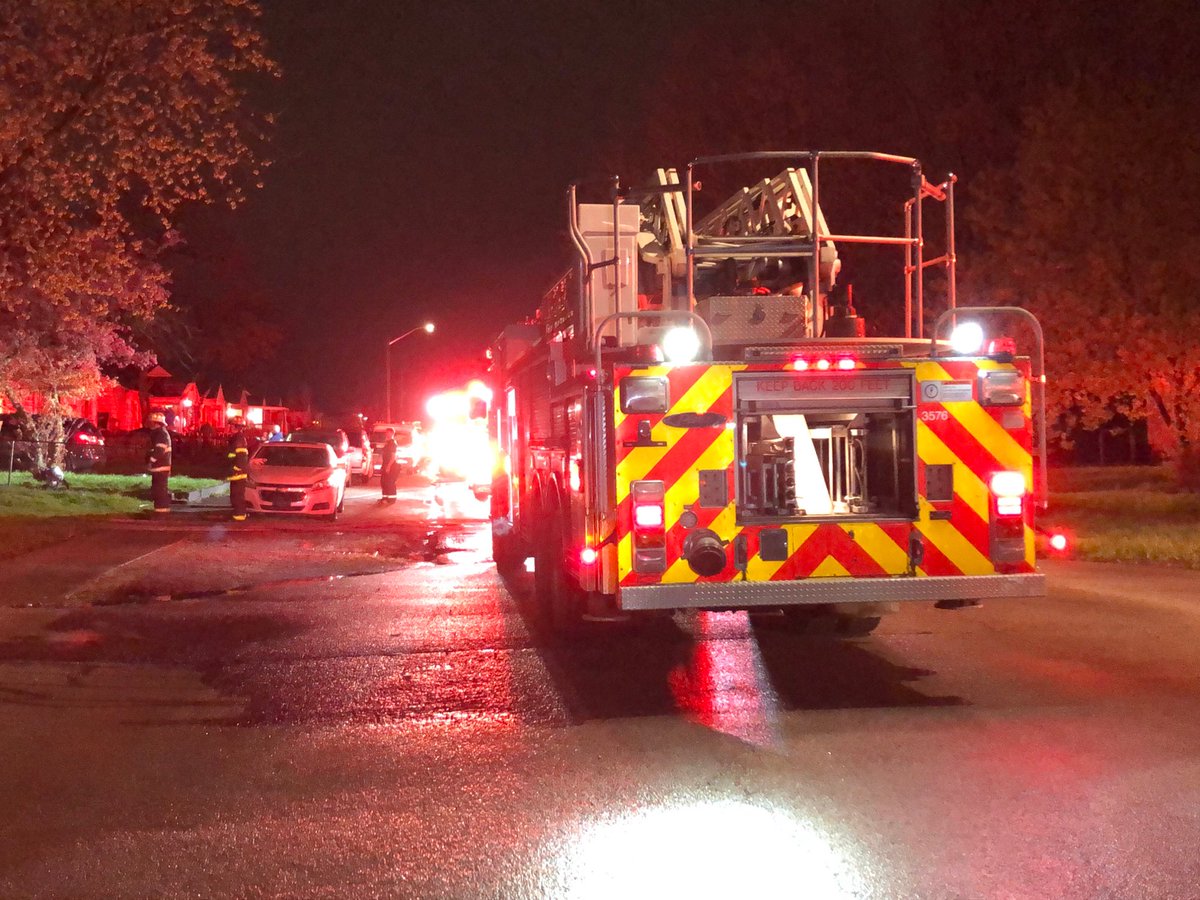 IFD confirms both the mom (in her 20's) and  the little girl (under 5 years old) were taken to hospitals after the home they were in on LeGrande Ave (near Keystone and Raymond) caught fire. No word yet on their current condition