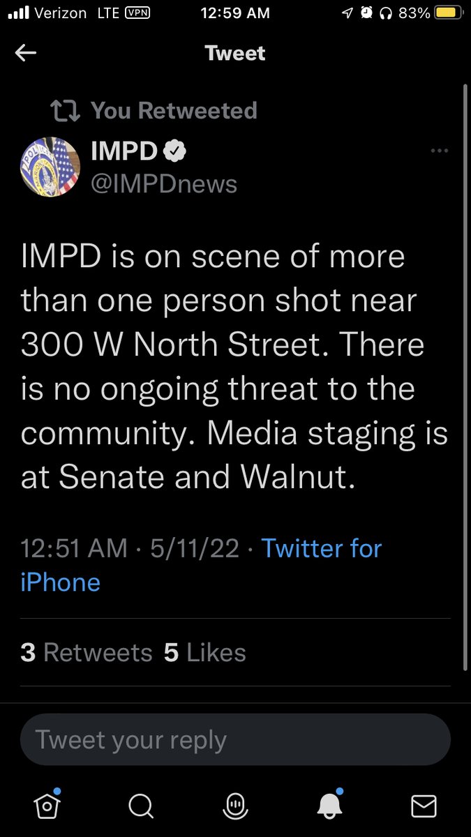 IMPD confirms more than one person has been shot in the area around Senate & Walnut, near the downtown canal. No word yet on how many people were hurt, their current conditions, or their age &amp; genders. 