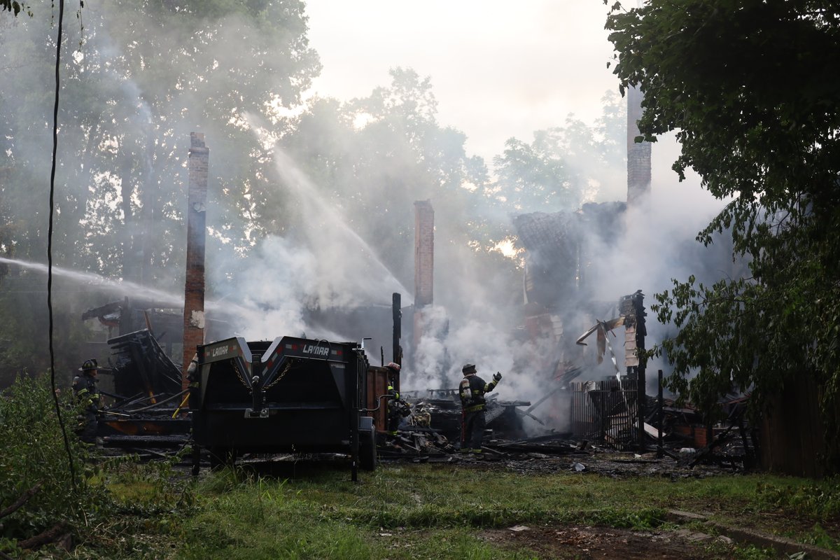 IFD Command ordered defensive operations at 36th and Illinois with  3 homes brought under control within 1 hour & 7 mins.  Both main fire homes were under renovation &amp; unoccupied.  The family of 4 &amp; dog were displaced after their home sustained heavy damage to the attic area