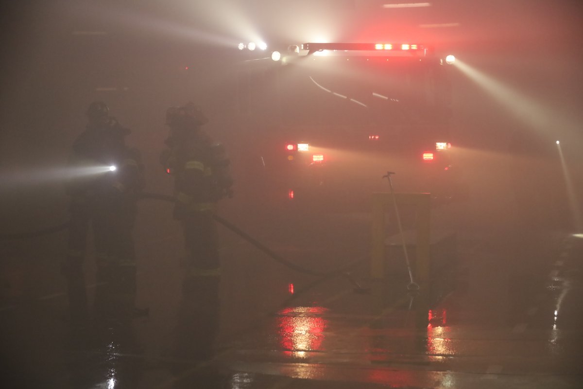 11:59 PM IFD FF's made quick work of a fire on an @IndyGoBus bus housed in the garage at 1501 W Washington St.  Workers noticed smoke coming from the plugged in vehicle, evacuated the structure & called 911.  No injuries and all employees accounted for. Unclear on the cause