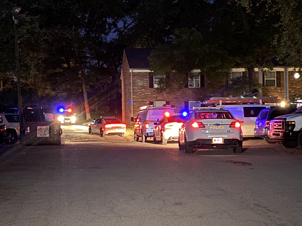 Here's a closer look at the scene - inside the apartment complex on Southgreen Dr. IMPD officers have placed evidence markers on the ground and are taking pictures. Still no update from police.