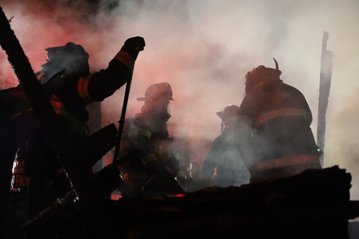 2:07 AM - On arrival, IFD FF's found a fully involved residence at 48 N Bradley with fire communicating to both homes on either side. All 3 of the homes were unoccupied.  Neighbors reported to  that squatters frequented the vacant structure. No injuries