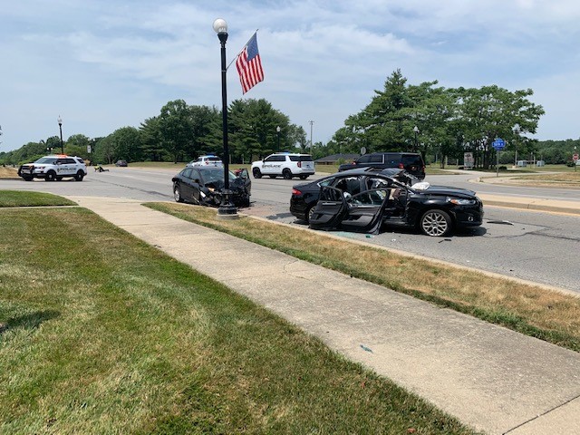 Lawrence police say two people were taken to the hospital after a two-vehicle crash in the 8300 block of East 56th Street. That's near the intersection of Glenn Road and 56th Street. At least one occupant was critically injured