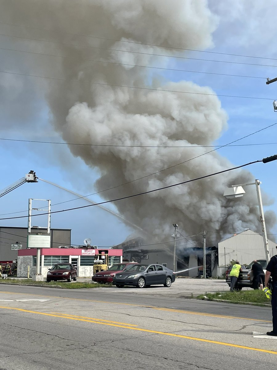 FWFD responding to large fire at Goshen Road business.  