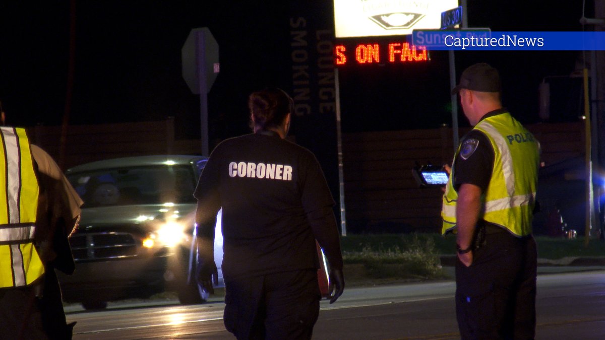 Schererville, IN: Coroner on scene of a vehicle that struck a pedestrian in the 1000 blk of West Lincoln Highway (Route 30) 