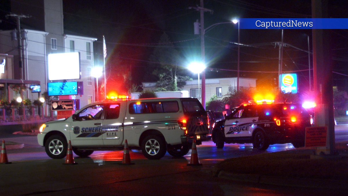 Schererville, IN: Coroner on scene of a vehicle that struck a pedestrian in the 1000 blk of West Lincoln Highway (Route 30) 