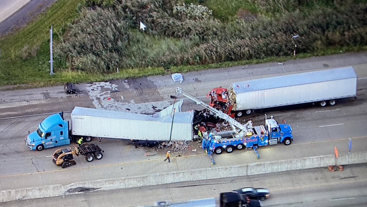 Gary - AVOID EB 80/94. ALL LANES BLOCKED AT GRANT with an awful crash involving 2 semis. Eastbound traffic  is stopped from Calumet. That's an 8 MILE backup. 