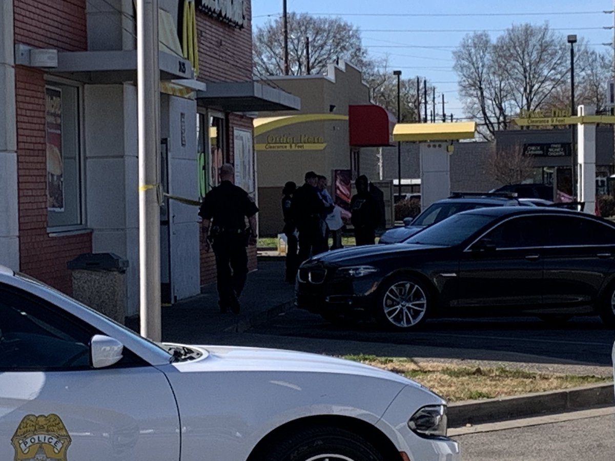 Police say 2 customers fired shots at each other inside McDonald's at 38th & Keystone. One of the 2 hit with non-life threatening injury. Shooter in custody at scene. No employees involved