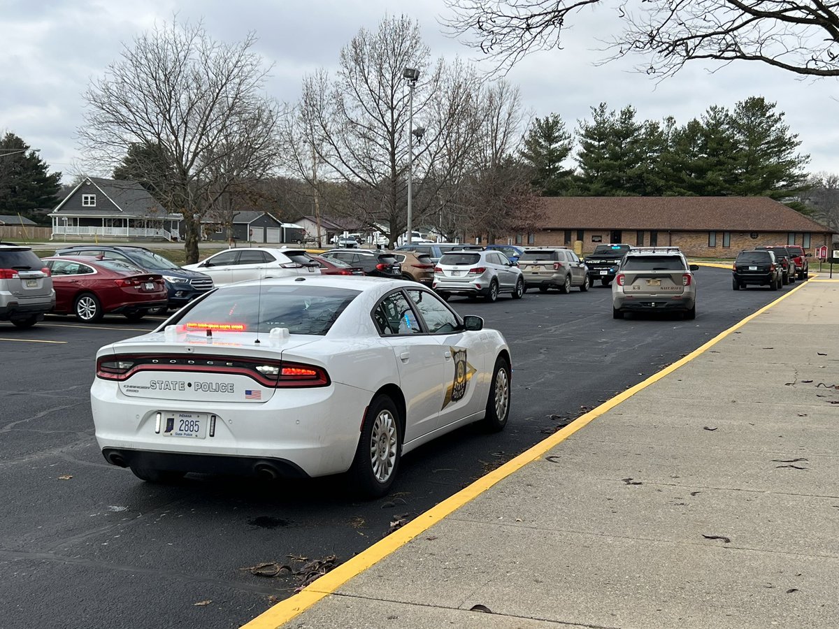 South Vermillion High School where an accidental discharge of a firearm by a law enforcement officer has injured a student. The student has non-life-threatening injuries, and the school is on lockdown because of the increased emergency personnel. 