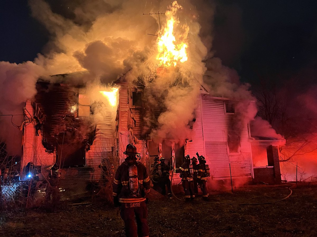 IFD says a firefighter has a slight injury after this fire on Gladstone Ave  