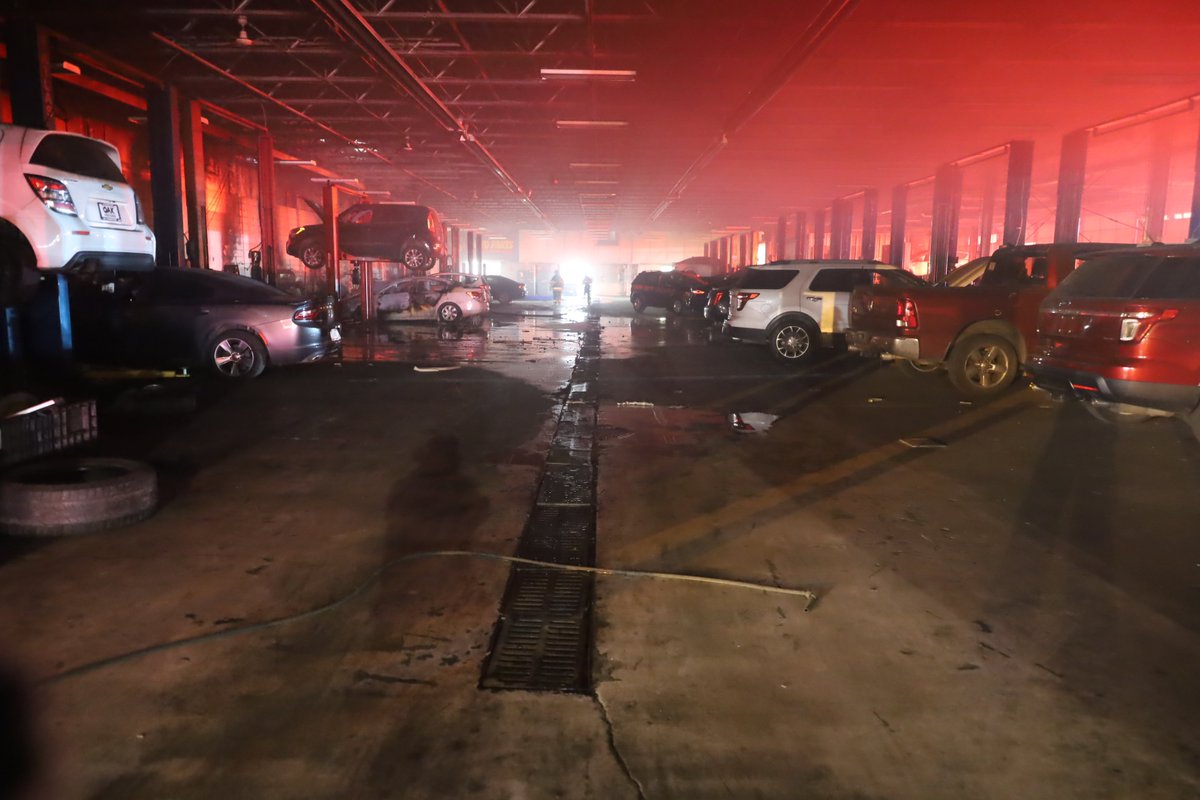 6:45 PM - A car fire inside the garage area is preliminarily believed to be the cause of a fire at Oak Motors at 3931 S East St. IFD FF's arrived to find fire showing from the roof & made an aggressive attack on the blaze. Utilities secured   fire marked under control in 30 mins