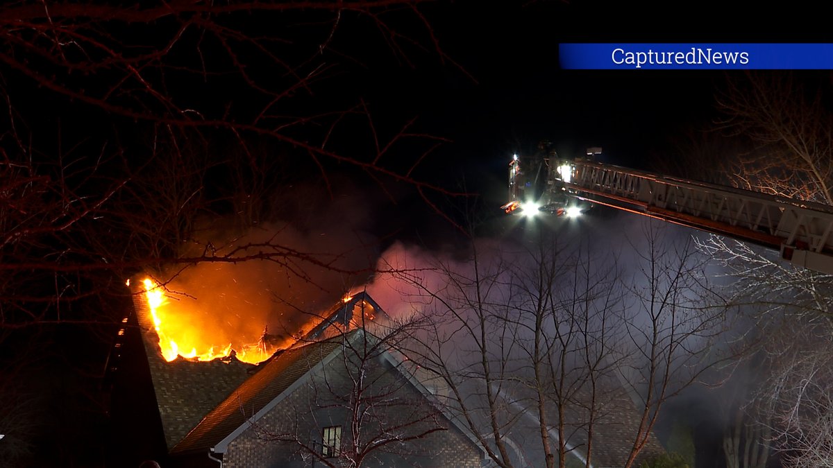 MUNSTER, IN: Extra alarm fire guts home in the 1400 block of Brandywine. Multiple mutual-aid companies from across NWI as well as Homewood & Flossmoor Illinois assisted. Flames leaped from the residence. 