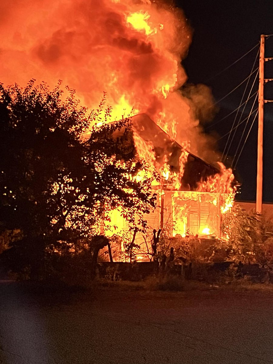 From the house fire that Kokomo Fire are currently on Jay Street with. It is a vacation home and wasn't currently occupied