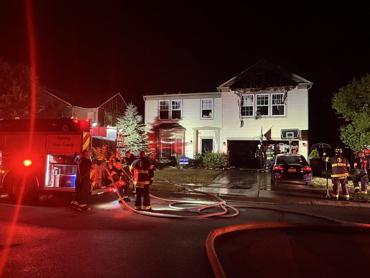 Two firefighters were hospitalized early this morning after the floor collapsed under them while battling a fire on Indy's southeast side. The blaze inside of the Acton neighborhood home was so bad that it damaged the house next to it